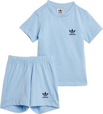 adidas SHORT TEE SET Bebek  Mavi  Eşofman JI5811