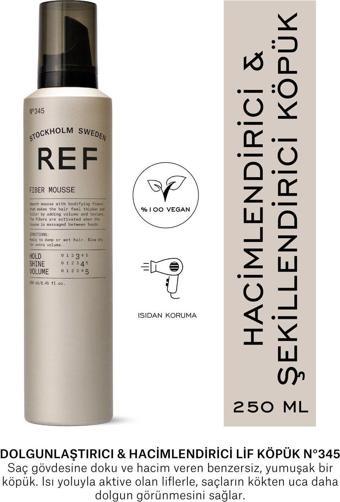 Ref Stockholm Fıber Mousse N°345 250 Ml Dolgunlaştırıcı Ve Hacimlendirici Lif Köpük