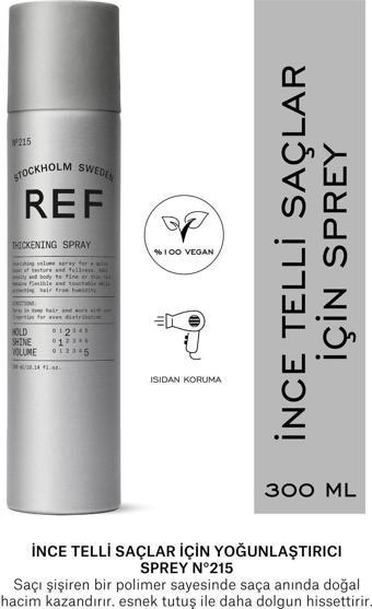 Ref Stockholm Thıckenıng Spray N°215 300 Ml Ince Telli Saçlar Için Yoğunlaştırıcı Sprey