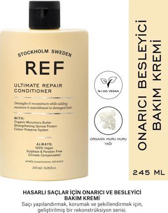 Ref Stockholm Ultımate Repaır Condıtıoner 245 Ml Hasarlı Saçlar Için Onarıcı,Besleyici Ve Güçlendirici Bakım Kremi