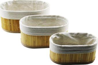 3 BOY OVAL BEZLİ EKMEK SEPETİ 