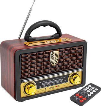 MAGICVOICE MV-110BT USB/SD/FM/BLUETOOTH DESTEKLİ NOSTALJİK RADYO (4620)
