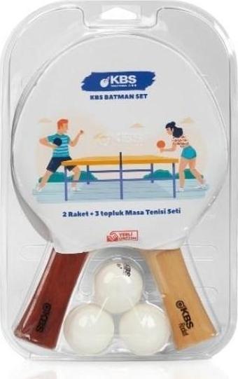 Kbs Batman Set Masa Tenisi Raketi 2 Raket 3 Top