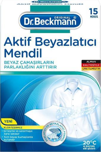 DR BECKMANN MENDIL 15LI AKTIF BEYAZ ÇAMAŞIRLAR İÇİN