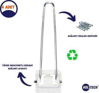 Holtech Katlanır Yer Sofrası Leptop Masa Ayağı 4 Adet Metal Özel Üretim 22 Cm Ayak