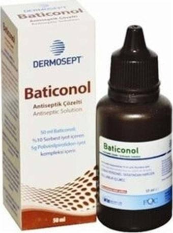 Dermosept Baticonol Antiseptik Çözelti 50 ml