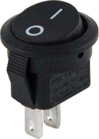 Ayt Mini Yuvarlak Işıksız ON OFF Anahtar Aç Kapa Anahtarı 2 Pin IC-134E