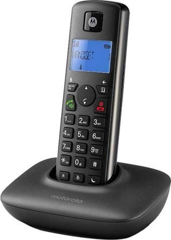 Motorola T401 Siyah Dect Telsiz Telefon Sabit Telefon Ev Ofis Telefonu