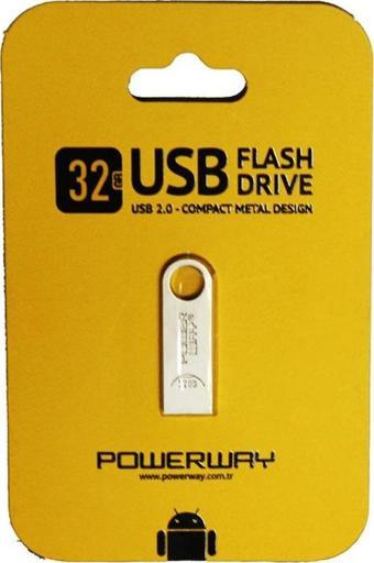 Powerway 32 Gb Metal USB Flash Bellek