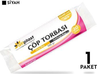 Atiplast Çöp Torbası Endüstriyel Orta Boy 150 gr 55 x 60 cm Siyah