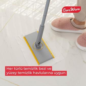 Ceraware Pratica El Değmeden Takıp Çıkarılabilen Mop - Temizlik Bezleri ve Sleepy Havlulara Uyumlu