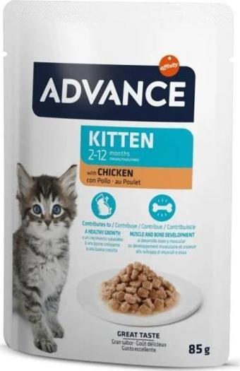 Advance Cat Kıtten Chıcken Wet Pouch 85gr Skt:04/2025