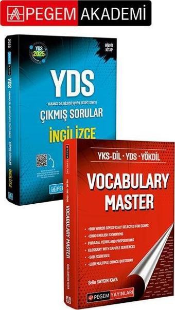 PEGEM AKADEMİ 2025 YDS İngilizce Çıkmış Sorular + YKS-DİL YDS YÖKDİL Vocabulary Master Seti (2.Kitap - Pegem Akademi Yayıncılık