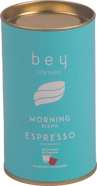 Bey Kahve Bey Coffee Roastery Morning Blend Nespresso Uyumlu Aluminyum Kapsül Kahve 10 Adet