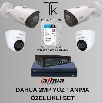 Dahua 2Mp Yüz Tanıma Özellikli Set 