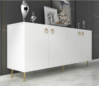 Demonte Decor Drop Konsol Beyaz-Altin