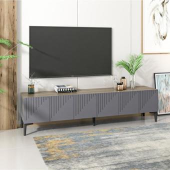 Demonte Decor Artemis Tv Ünitesi 180 Cm Ceviz-Antrasit