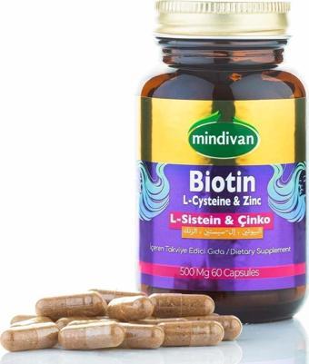 Biotin & L-Sistein & Çinko 500 Mg 60 Kapsül