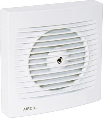 Aircol 120Lik Otomatik Panjurlu Sessiz, Dekoratif, Plastik Banyo Fanı / Aspiratörü 160 M³/H