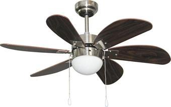 Vanti Kcf280 60W Ahşap 6 Kanatlı Avizeli Tavan Latörü