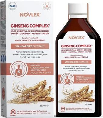 Ginseng Complex Kore (Panax)-Sibirya-Amerikan Ginsengi, NADH, Taurin, Arjinin, Guarana 250 Ml