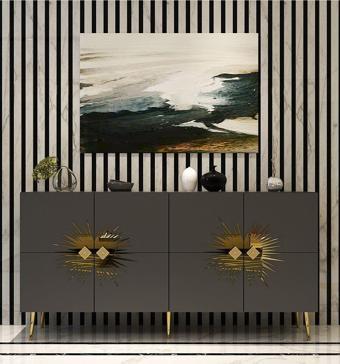 Demonte Decor Ni̇Dadh (Kb150) Konsol Antrasi̇T Altin
