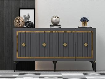 Demonte Decor Novva Konsol Antrasi̇T-Altin