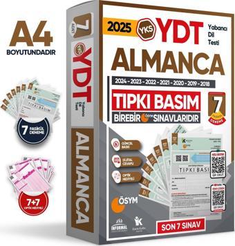 2025 YKS YDT (Yabancı Dil Testi) ALMANCA ÖSYM Çıkmış Soru Tıpkı Basım Deneme Paketi 7li Türkiye G. - Karakutu Yayınları