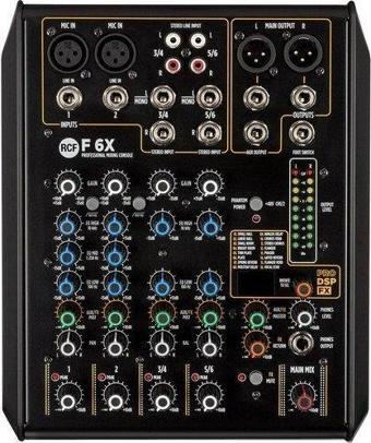 RCF F6X 6 Kanal Mikser Efektli