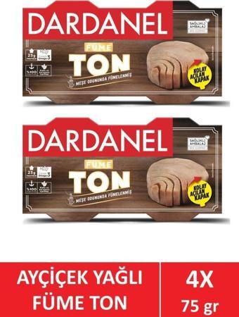 Dardanel Ayçiçek yağlı füme ton 4 X 75 gr