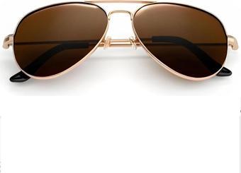 Polo55.Sport.1855 Tia Aviator Damla Model Metal Çerçeveli Rose_Kahve Erkek Güneş Gözlüğü