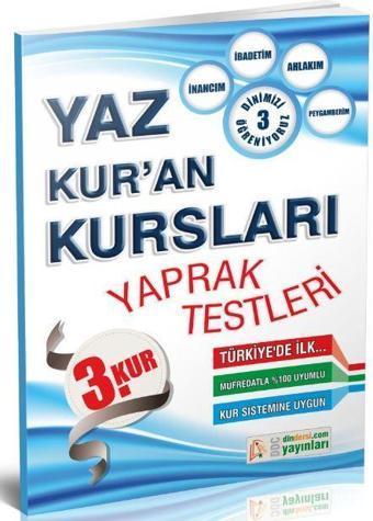 Yaz Kuran Kursları Yaprak Test 3. Kur - DDY Yayınları