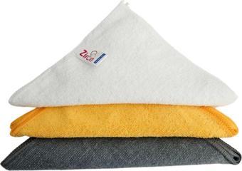 Ziron Mikrofiber Temizlik Bezi 40X40 Cm 3 Adet Gri Beyaz Turuncu