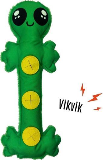 Havhav Özel Tasarım Köpek Oyuncağı Peluş Uzaylı Mama Saklamalı Ve Vikvik Sesli Köpek Aktivite Oyuncağı