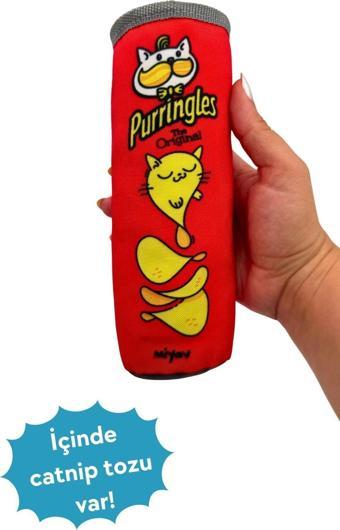 Miyav Purringles Catnipli Kedi Oyuncağı Kedi Nanesi İçeren Peluş Cips Patileme Kedi Oyuncağı