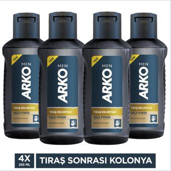 Arko Men Gold Power Tıraş Sonrası Kolonya 4x255 Ml