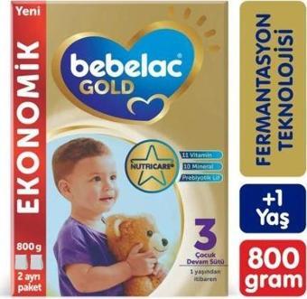 Bebelac Gold 3 Devam Sütü 9 Ay+ 800 gr