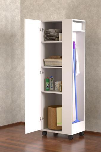 Tdesigno Süpürge-Temizlik Malzeme Dolabı