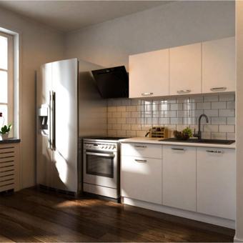 Tdesigno Eftalya Hazır Mutfak Dolabı 140 Cm - - Beyaz