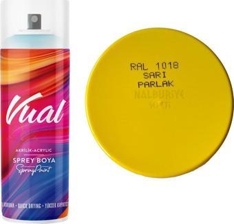 Permolit Vual Akrilik Sprey Boya SARI PARLAK 400 ml - RAL1018
