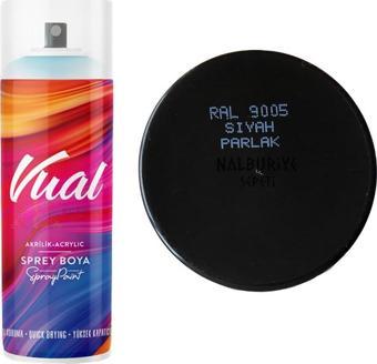 Permolit Vual Akrilik Sprey Boya SİYAH PARLAK 400 ml - RAL9005