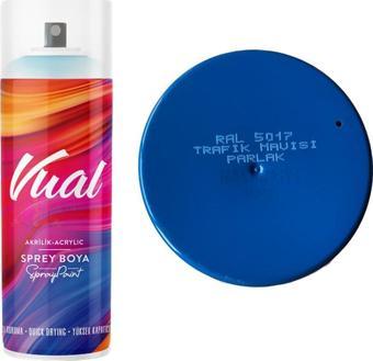 Permolit Vual Akrilik Sprey Boya TRAFİK MAVİSİ PARLAK 400 ml - RAL5017