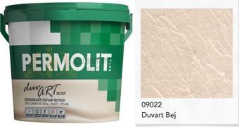 Permolit DuvArt Sedef Dekoratif Duvar Boyası - 09022 BEJ - 2.5 Lt.