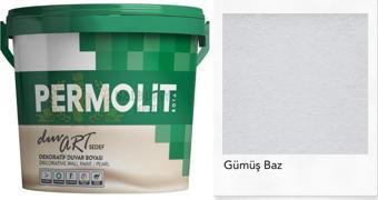 Permolit DuvArt Sedef Dekoratif Duvar Boyası - GP0 GÜMÜŞ - 2.5 Lt.