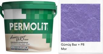 Permolit DuvArt Sedef Dekoratif Duvar Boyası - GP8 MOR - 0.75 Lt.