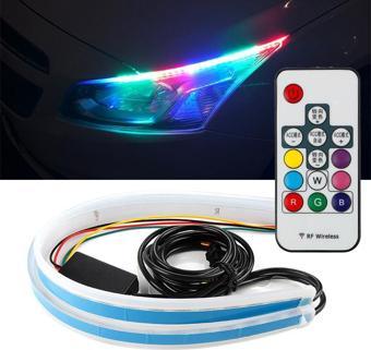 Far Üstü Kayar Sinyalli Gündüz Ledi Led Kumandalı RGB 60cm