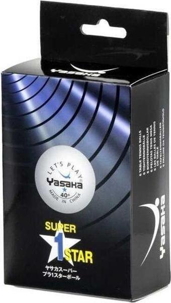 Yasaka 6'lı Beyaz Super X 40+ Masa Tenisi Topu