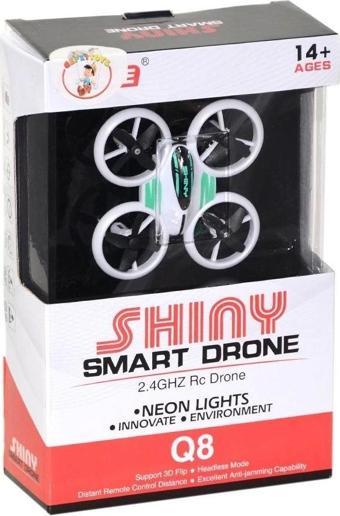 Q8 Mini Işıklı Neon Drone -Gepettoys