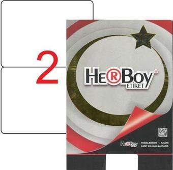 Herboy Laser Etiket 100 Yaprak 199.6X143.5 Mm Laser-Copy-İnkjet HB-1002