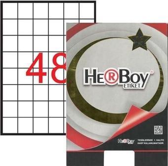 Herboy Laser Etiket 100 Yaprak 35X35 Mm Laser-Copy-İnkjet HB-1348